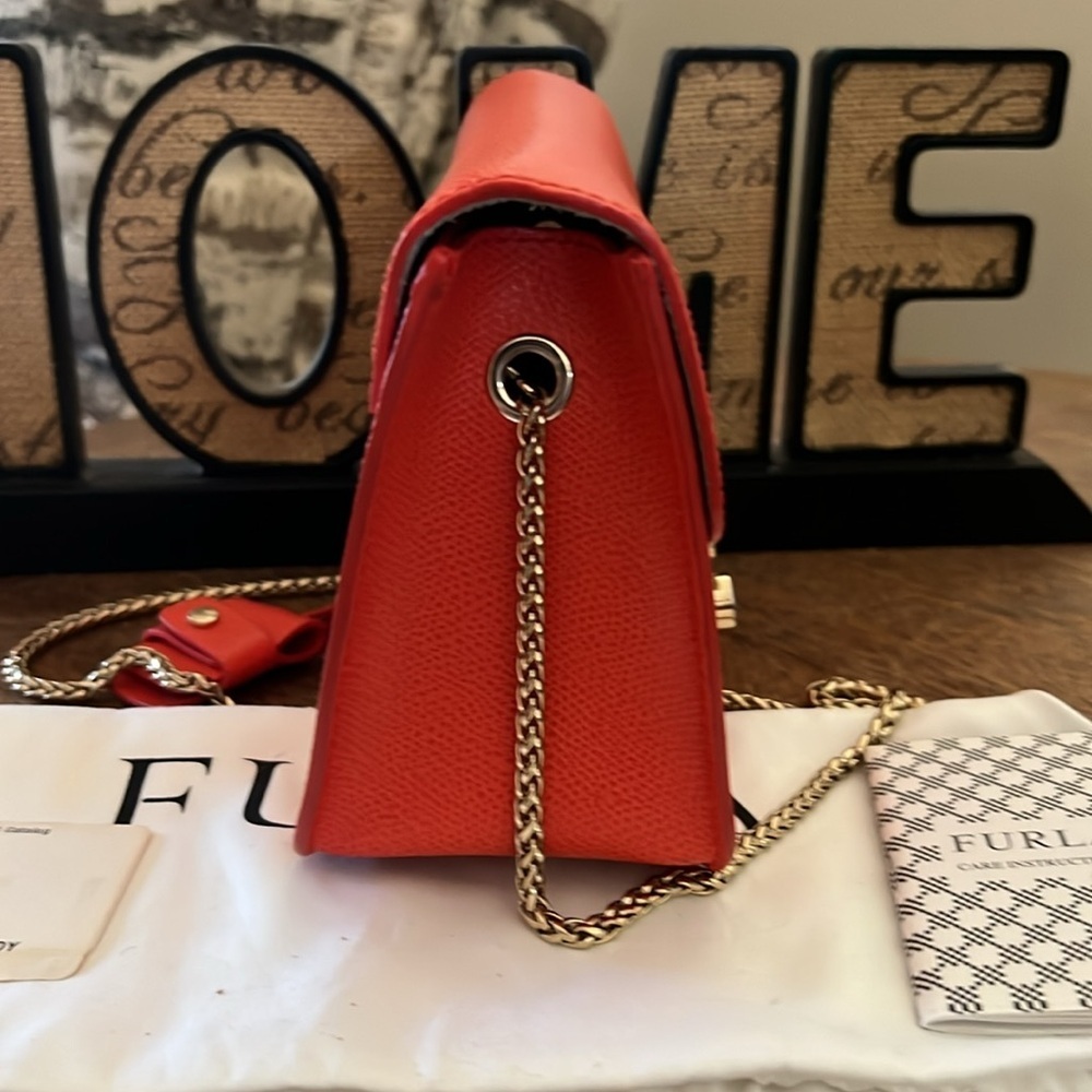 Furla Metropolis Mini Crossbody Bag – Coral Red – NWT - Picture 7 of 7
